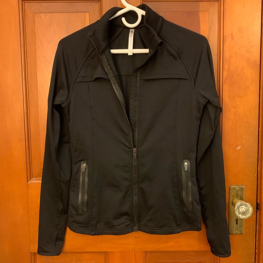 Fabletics Full Zip Black Jacket - image 3